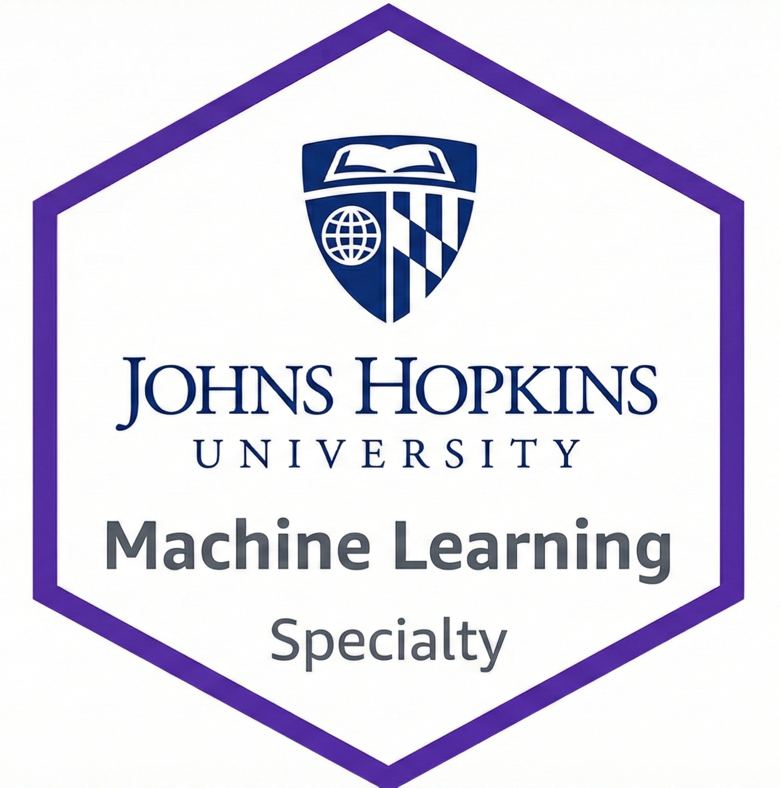 Machine learning specialization certificate logo